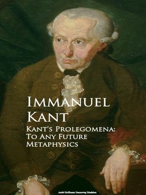 cover image of Kant's Prolegomena